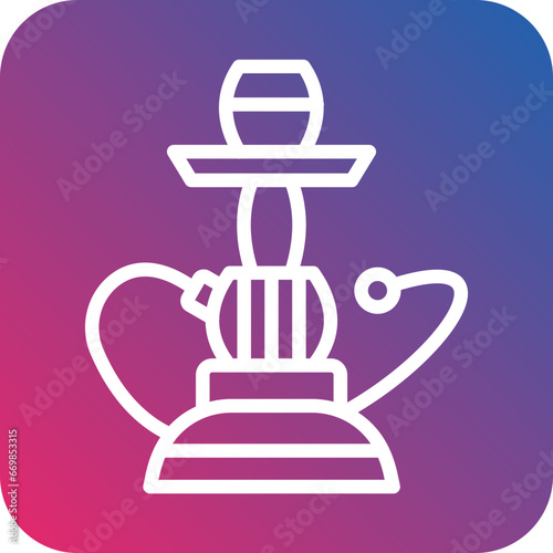 Hookah Icon Style