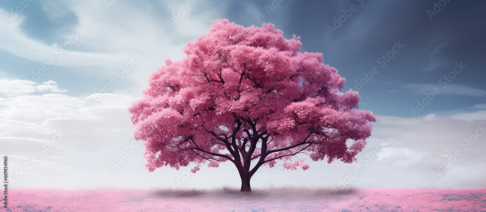 Gorgeous rosy tree - obrazy, fototapety, plakaty 