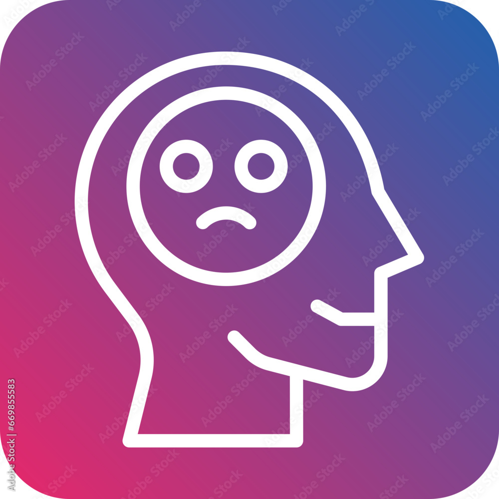 Depression Icon Style Depression Icon Style