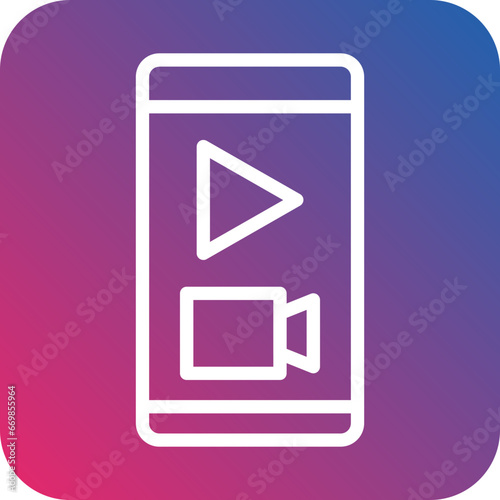 Mobile Live Stream Icon Style
