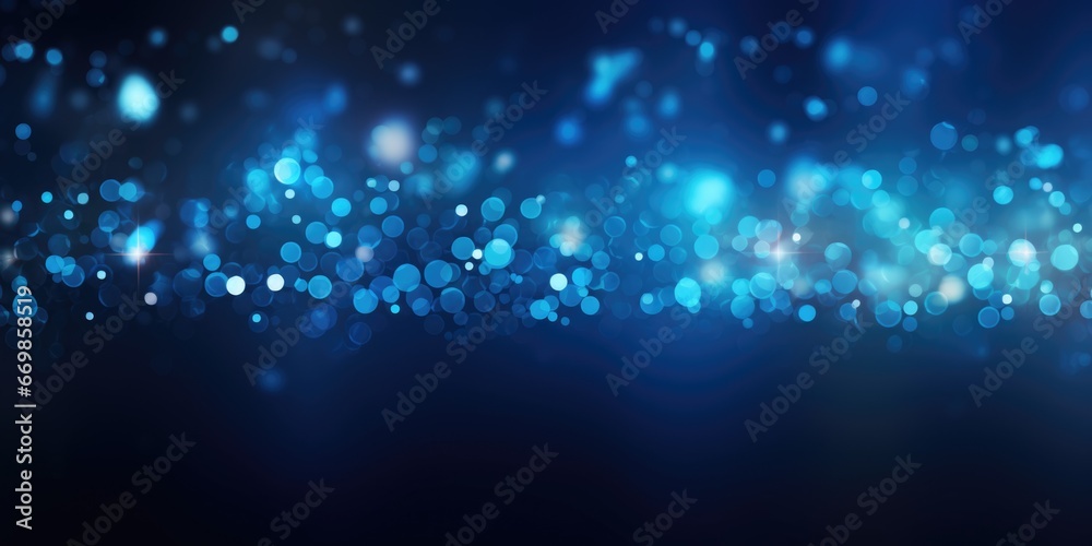 A blurry photo featuring blue lights against a black background. Suitable for various design projects and creative concepts.