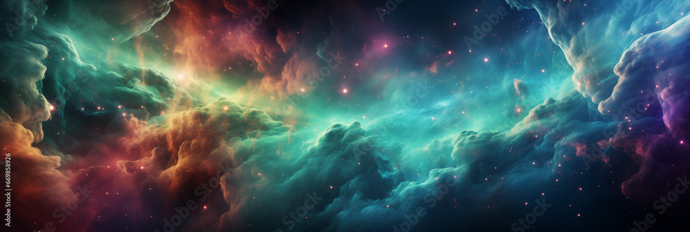 An abstract nebular and deep space concept, suitable for use as a background, wallpaper, or wall art. An abstract nebular and deep space concept, suitable for use as a background, wallpaper, or wall art.