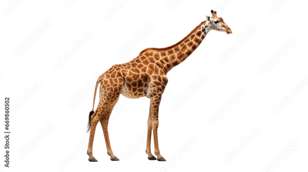 Fototapeta premium giraffe on the transparent background