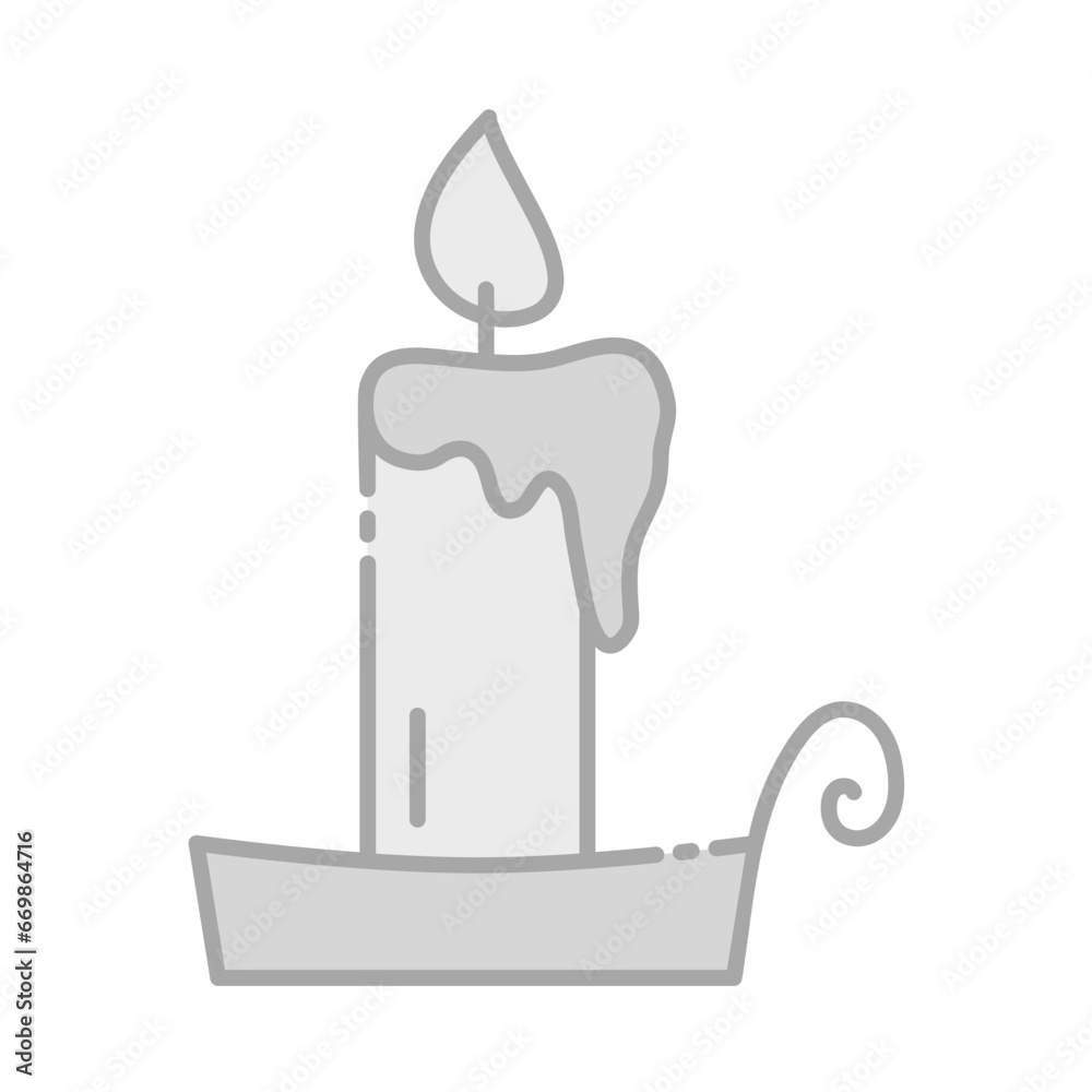 Candle Greyscale Icon Vector Illustration Isolated on Transparent Background. Use for Xmas, Decoration, Greeting Card Etc. Candle Greyscale Icon Vector Illustration Isolated on Transparent Background. Use for Xmas, Decoration, Greeting Card Etc.