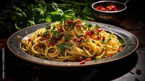 A classic delicious Italian pasta. AI Generative