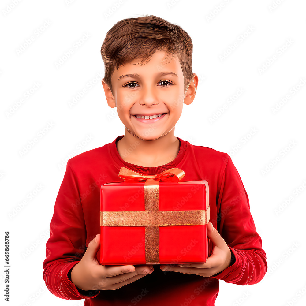 little black african girl with gift isolated on a white background little black african girl with gift isolated on a white background