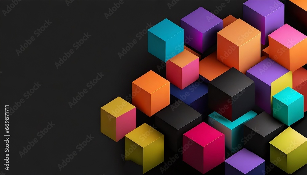 Obraz premium abstract background with squares