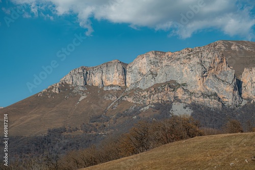 dry landscape in the mountains