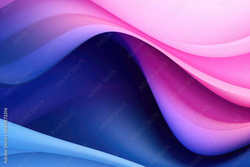 Fototapeta premium abstract wavy pink, purple and blue background