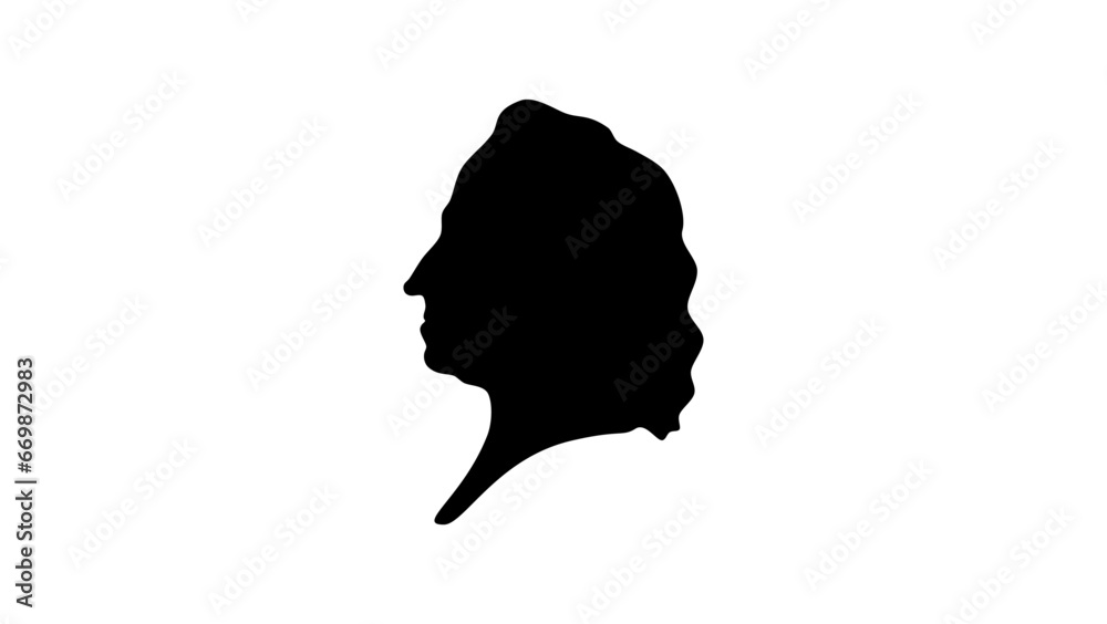 Ludvig Holberg silhouette