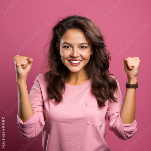 Young active woman doing a ...