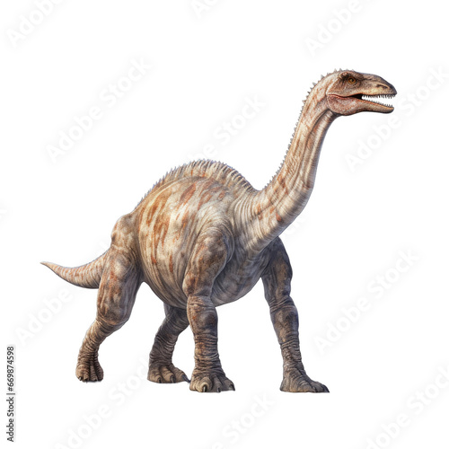Realistic Camarasaurus  on transparent background.