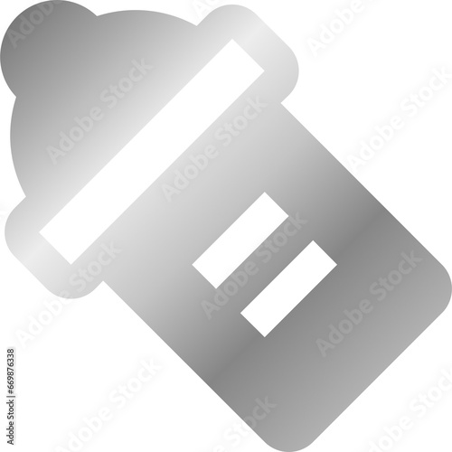 Silver Baby-Bottle Icon