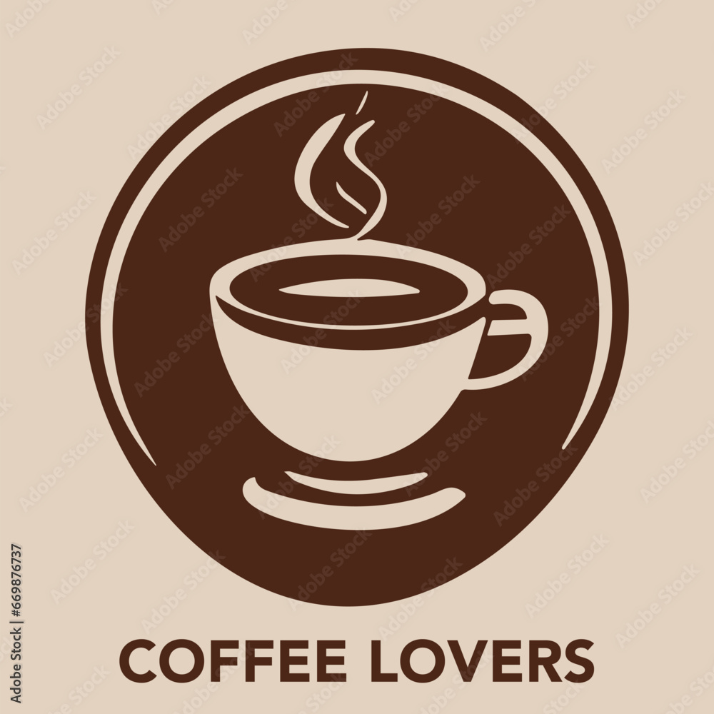 Obraz premium Coffee Logo Design Svg vector file