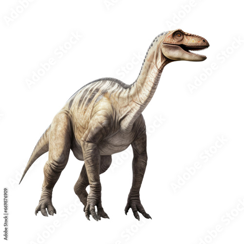 Realistic Edmontosaurus, on transparent background. © Flowstudio