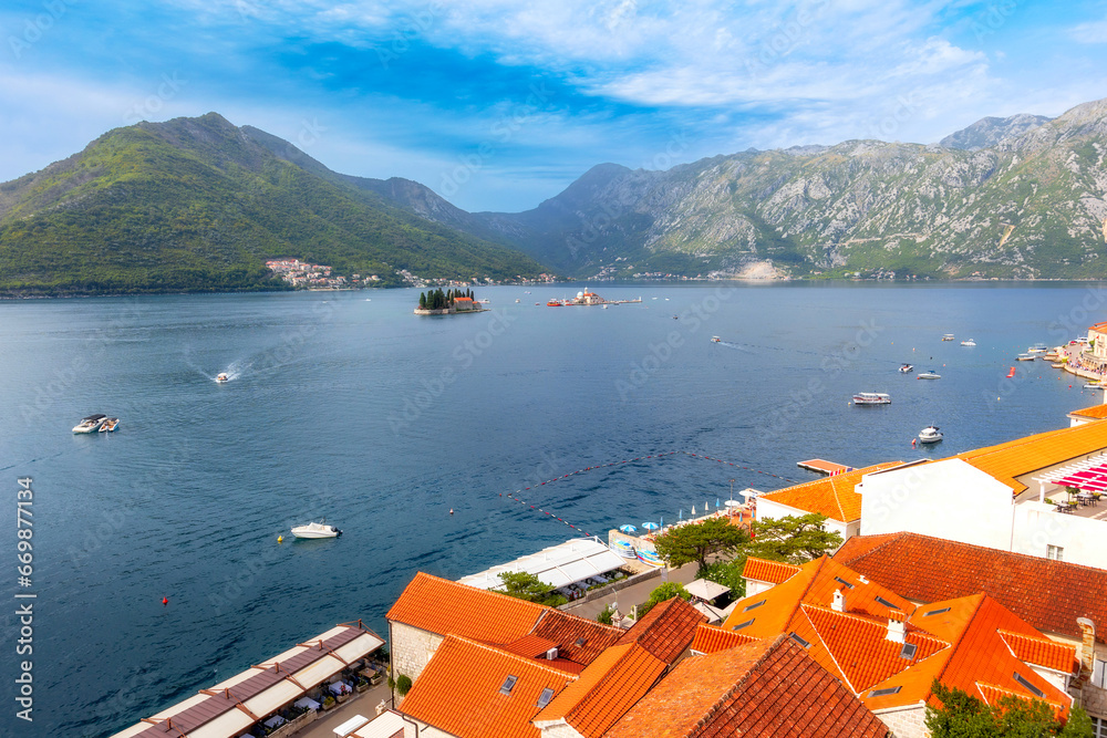 Islands, Bay of Kotor near Perast, Montenegro