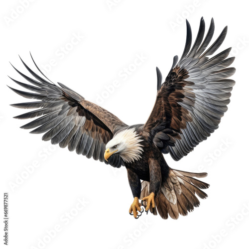 Majestic Haast s Eagle  on transparent background.