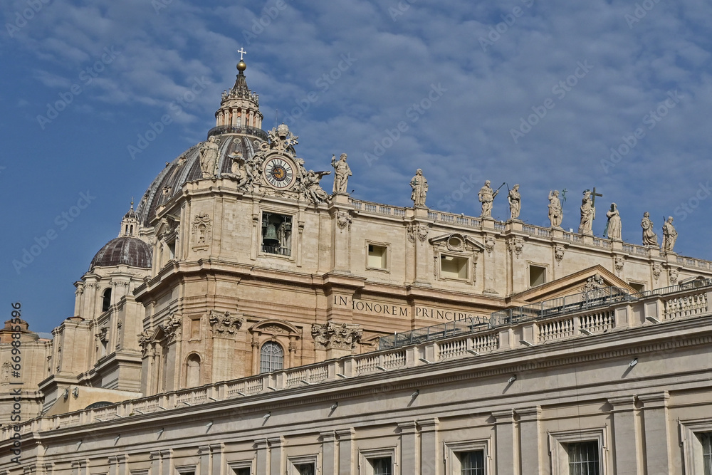 Obraz premium Roma, città del Vaticano, la Basilica di San Pietro