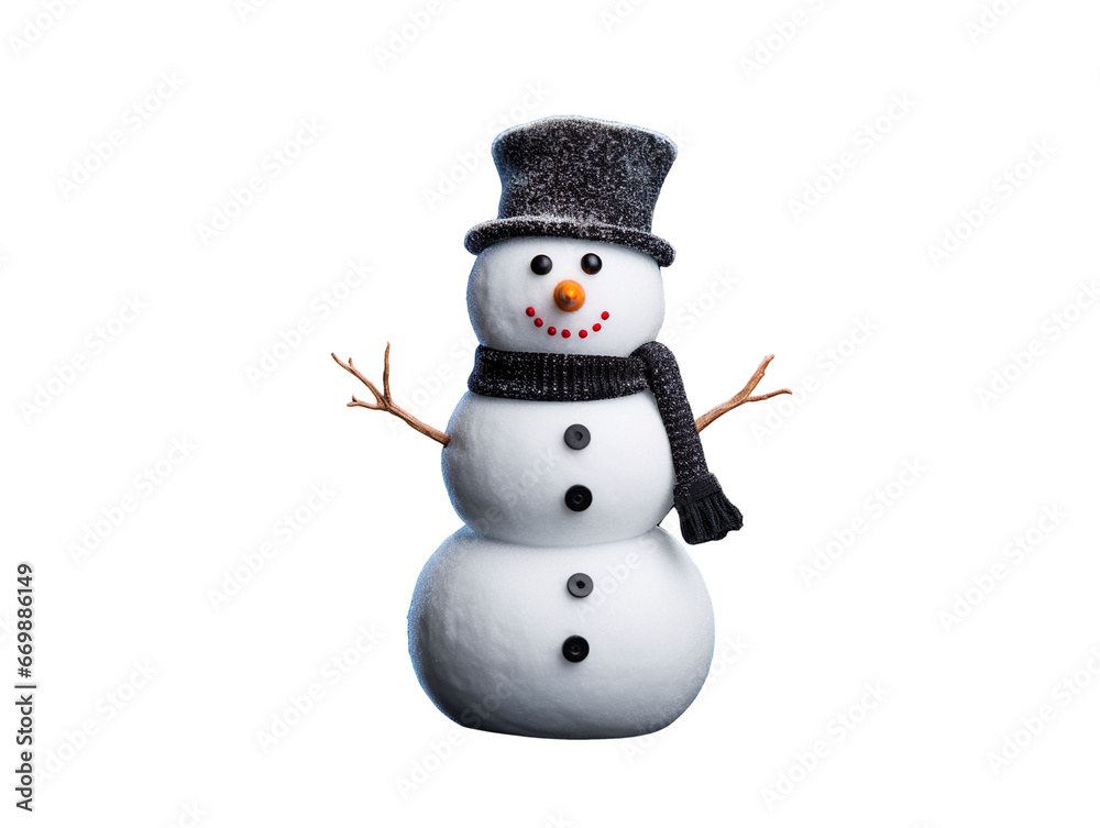 Cute little snowman cut out