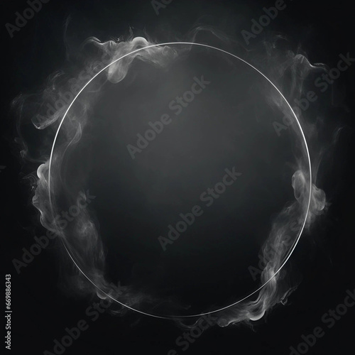 A Dark Ring Wreathed in Smoke Backdrop