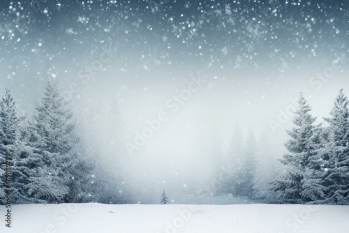 Winter background with empty space for decoration. Generative AI