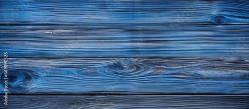 Blue backdrop made of wood