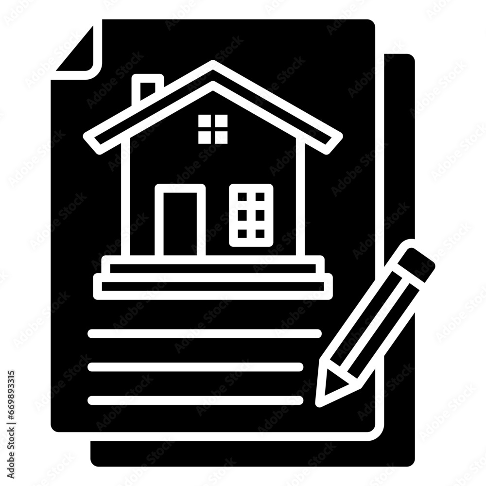 Rent Agreement Icon Rent Agreement Icon