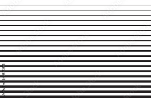 Black and white striped halftone horizontal lines background