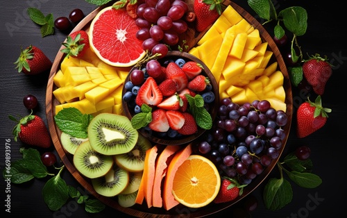 Colorful Fruit Medley Vibrant Fruit Assortment