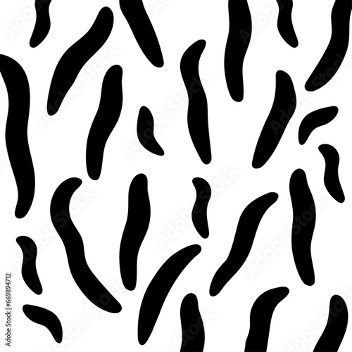 Pattern of black thick lines on a white background