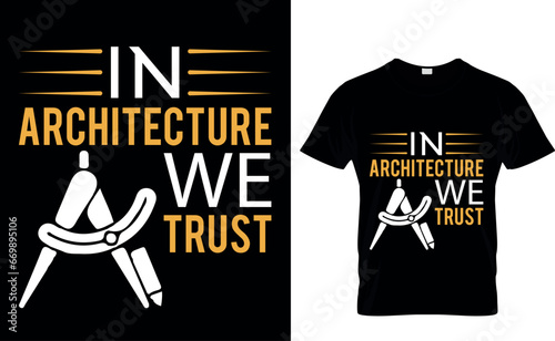 Architecture t-shirt design template 