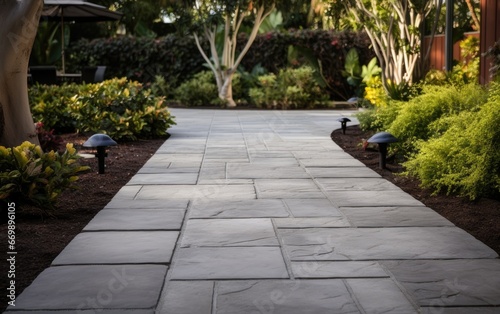 Durable and Aesthetic Outdoor with Concrete Pavers photo