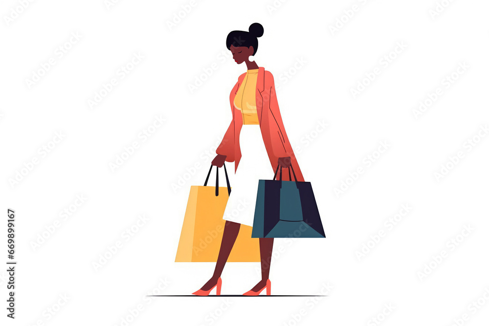 The girl with the packets. Shopogolik. Fashion woman making shoping with paper bags. Sale. girl Get Enjoyment From Shopping Experiences
The girl with the packets. Shopogolik. Fashion woman making shoping with paper bags. Sale. girl Get Enjoyment From Shopping Experiences