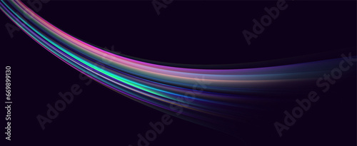 Neon speed lines. Dynamic light motion traces. Light trace wave, trace line.	
Neon swirls.