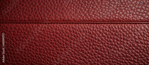 Red and brown stitch on a seamless rexine texture