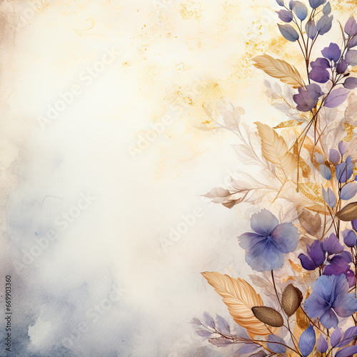 Beautiful flowers decoration background with copy space for text