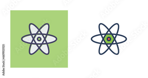 Atom Vector Icon photo