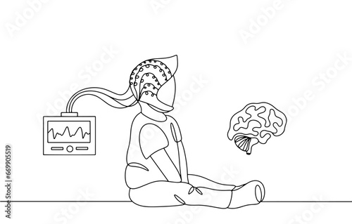 Epilepsy. EEG. One line