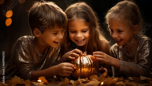 Joyful Kids in Festive Hats