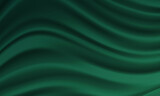 Background of green fabric with several folds. - Vector.