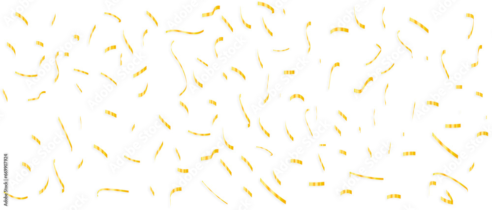 Vector Confetti on a transparent background, falling golden metallic glitter foil confetti, Bright golden festive tinsel. Holiday design elements for web banner, poster, flyer Vector Confetti on a transparent background, falling golden metallic glitter foil confetti, Bright golden festive tinsel. Holiday design elements for web banner, poster, flyer