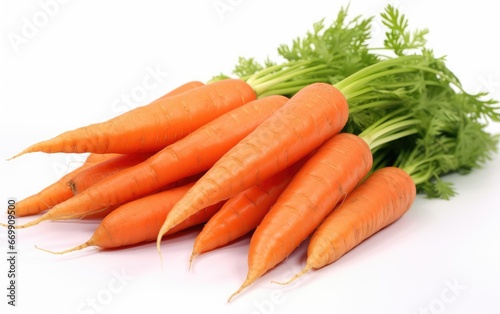 Wholesome Carrots in a Bunch
