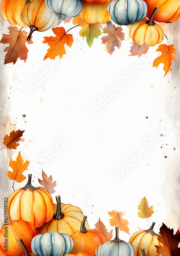Autumn Harvest Border Design