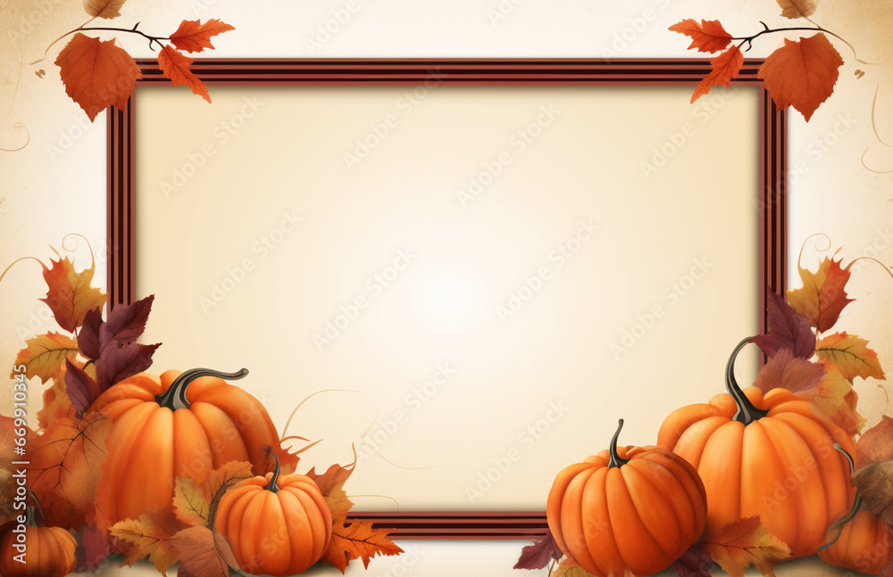 Autumn Harvest Border Design Autumn Harvest Border Design