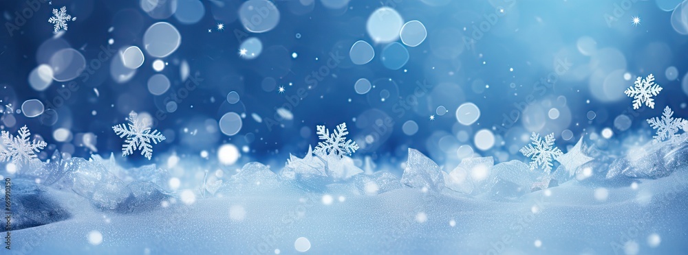 blue christmas snowy background blue christmas snowy background
