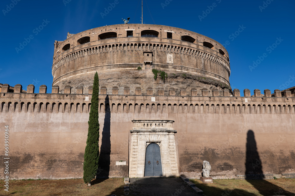 Castle of the Holy Angel in Rome, Italy