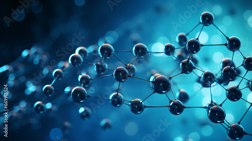 abstract molecule model ,science background , dna virus spiral ,polymer molecule,scientific