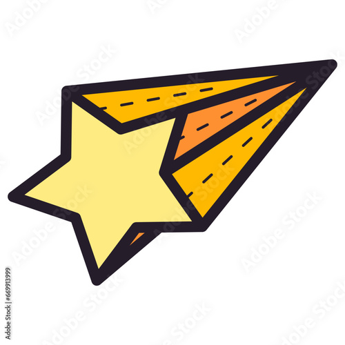 falling star illustration