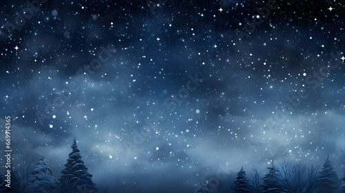 Imagine a snowflakes background where flakes come together like celestial stars, forming constellations of intricacy and beauty against the cool, clear night sky.