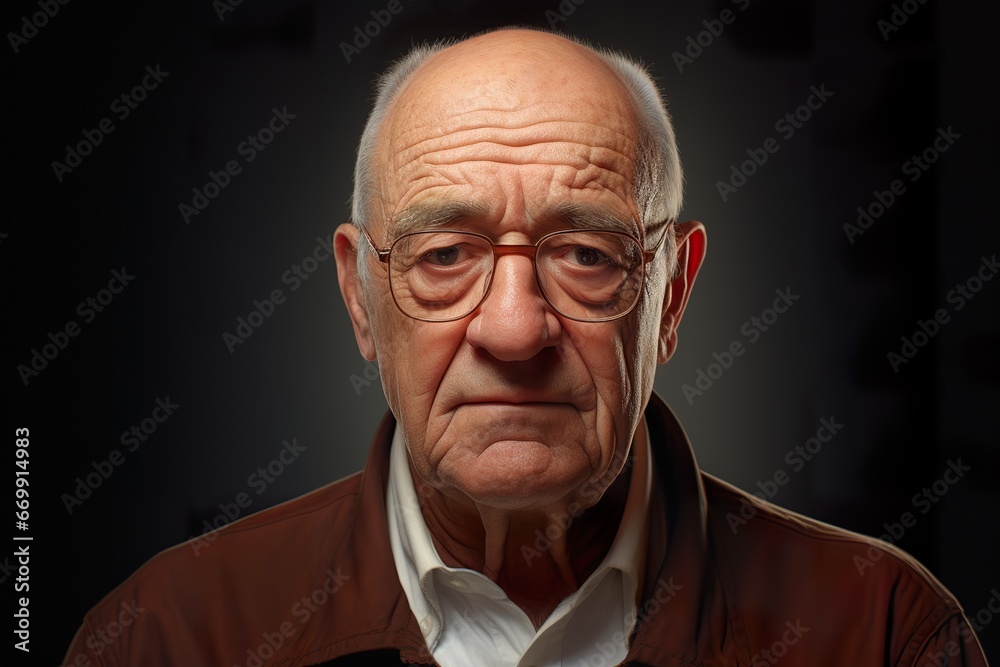 Obraz premium grandfather portrait / old man portrait